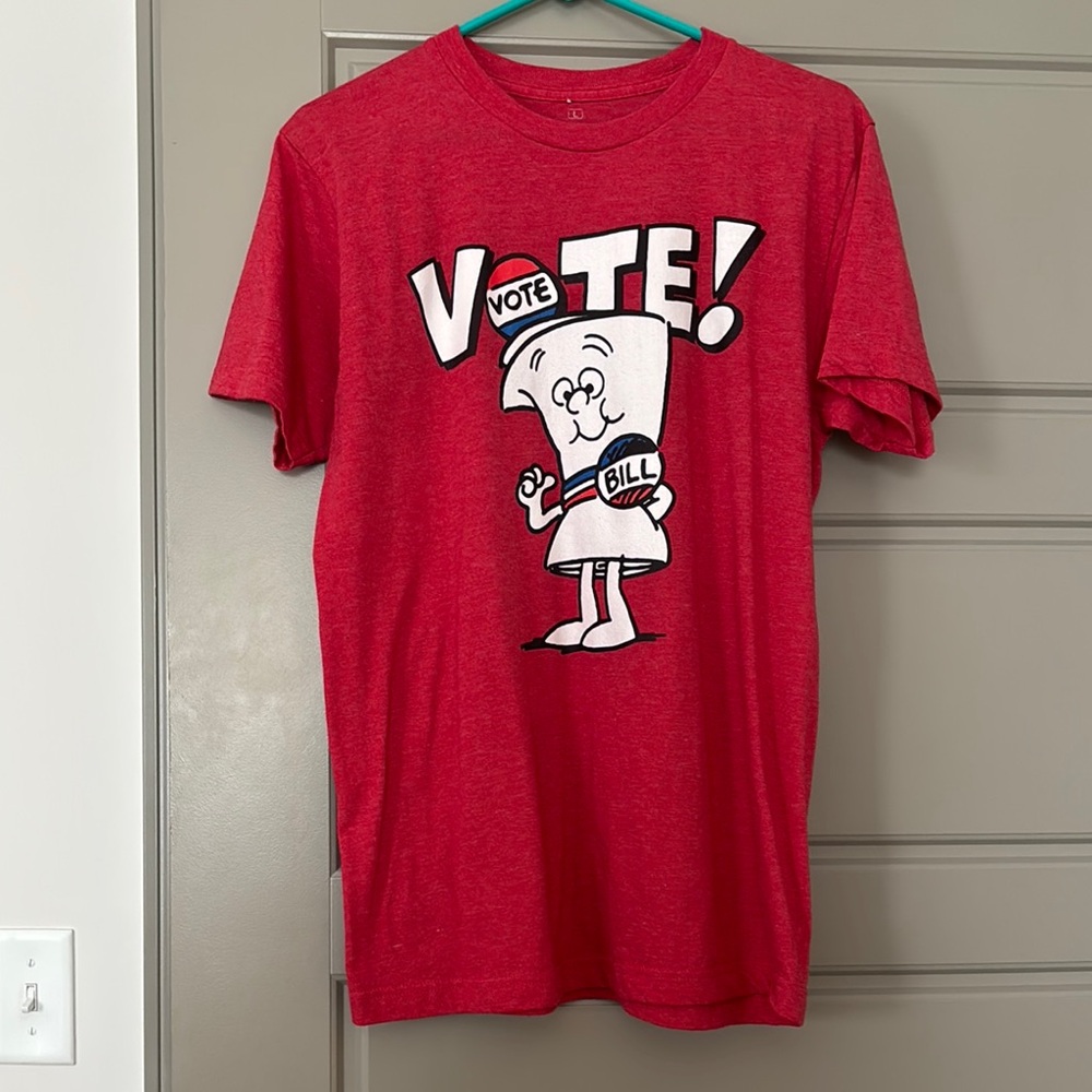 Women’s Schoolhouse Rocks Vote T-shirt; Size L